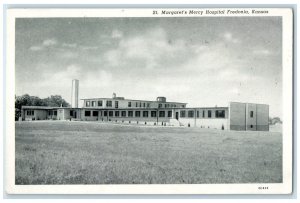 1952 St. Margarets Mercy Hospital Exterior Building Fredonia Kansas KS Postcard