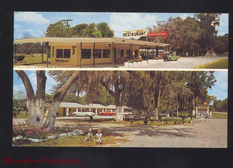 TRENTON FLORIDA MARILYN MOTEL RESTAURANT VINTAGE ADVERTISING