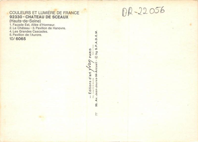 BR22056 Sceaux le chateau france