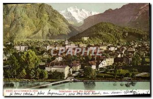 Old Postcard Switzerland Interlaken und die Jungfrau