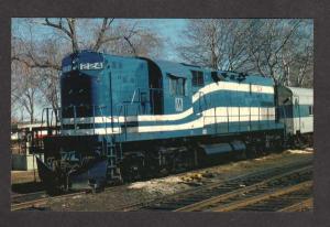 NY Long Island Railroad Train Loco 224 Oyster Bay New York Postcard RR PC