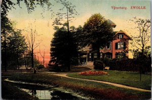 Netherlands Sluis Stadhuis Vintage Postcard C019