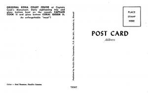 HI, Hawaii   KONA COAST CRUISE BOATS~Captain Cook's Monument   c1950's Postcard