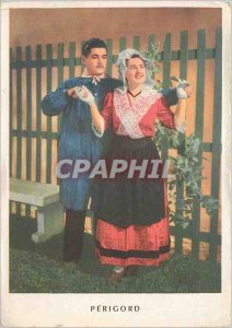 Postcard Modern Perigord party costume Peasants