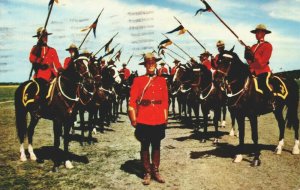 Canada Royal Canadian Mounted Police Musical Ride Montreal Chrome Postcard 04.07