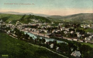 VT - Montpelier. Bird's Eye View looking North