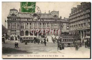 Paris Old Postcard The Gare St. Lazare rating of the Court of Rome