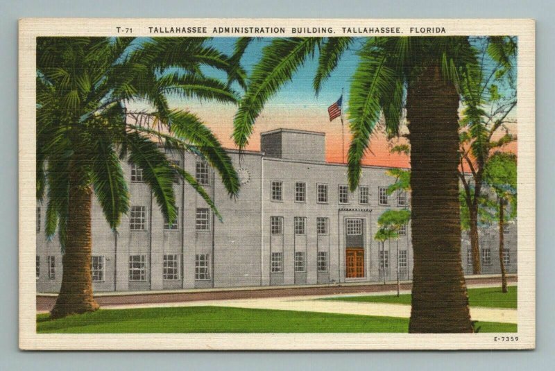 Tallahassee Administration Building, Tallahassee, Florida Postcard 