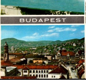 VTG Postcard Budapest Hungarian Parliament Building Danube River Boat Views