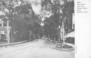 DANBURY, CT Connecticut  MAIN STREET SCENE~North  FAIRFIELD CO  c1900's Postcard