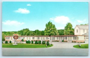 Cornucopia WI Wisconsin South Shore Motel Postcard
