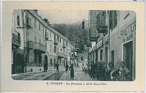 CARTOLINA d'Epoca AOSTA provincia - Saint-Vincent: HOTEL LEON D'ORO