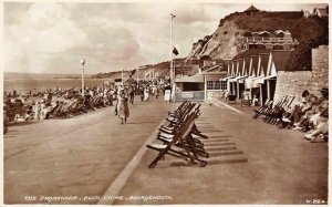 RPPC Promenade Alum Chine Bournemouth, Dorset, England ca 1930s Vintage Postcard