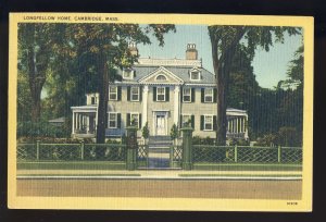 Cambridge, Massachusetts/MA Postcard, Longfellow Home