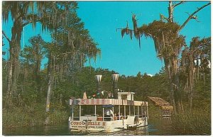 Wilderness Chief Covered Wagon Train, Weeki Wachee, Florida, Vintage Postcard