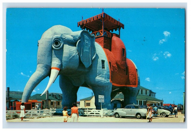 Vintage Elephant Hotel, Atlantic City, New Jersey. Postcard F118E