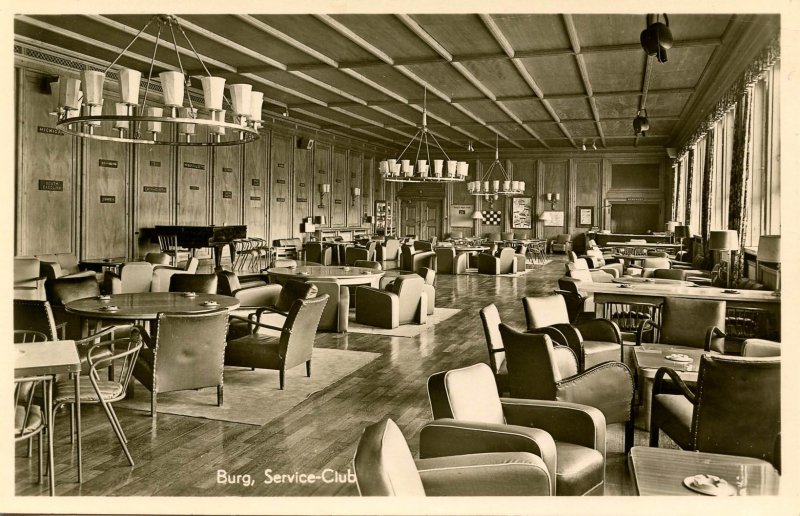 Germany - Burg, circa 1946. Sonthofen US Army Constabulary School. RPPC