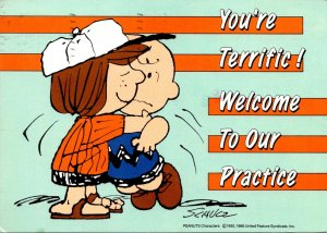 Peanuts Charlie Brown & Lucy You're Terrific Welcome To Our Practice Gar...