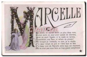 Postcard Old Marcelle Surname