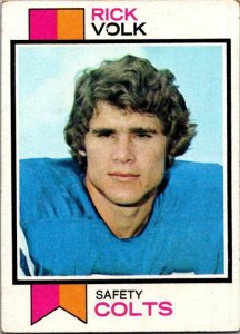 1973 Topps Football Card Rick Volk Baltimore Colts sk2445