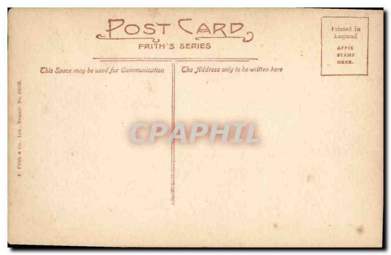 Postcard Old Wells Cathedral from Townhill