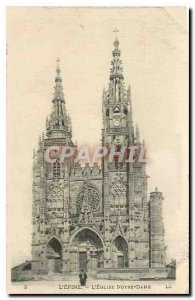 Old Postcard The Thorn Notre Dame church