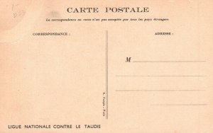 Vintage Postcard 1910 Ligue Nationale Contre Le Taudis Chidren Doing Chores