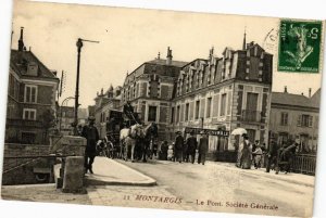 CPA MONTARGIS - Le Pont. Soc. générale (213009)