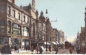 LEEDS, England, UK, 1900-10s; Shoppers on Briggate Street