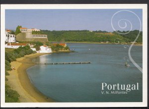 Portugal Postcard-Vila Nova De Milfontes, Praia Da Franquia. Posted 2010 -LC3118