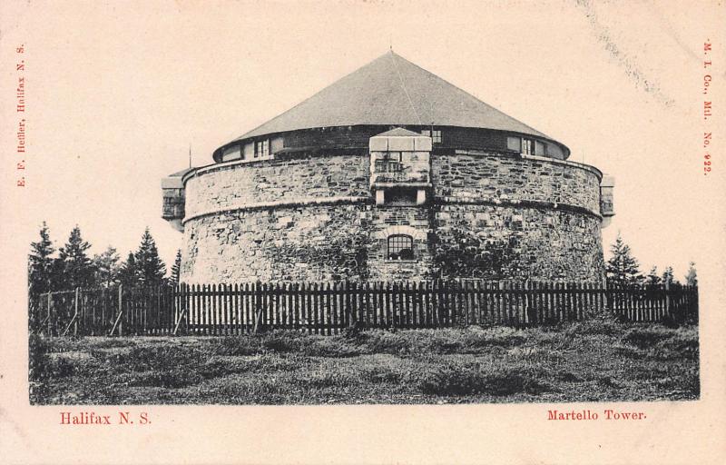 Martello Tower, Halifax, Nova Scotia, Canada, Early Postcard, Unused