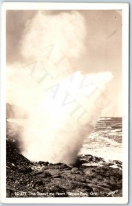 c1940s Depoe Bay, Ore. RPPC Spouting Horn Sawyers 16-279 Real Photo Pacific A205