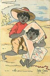 Black Americana, Comic, Jolly Coons, M. Rittlinger 4704