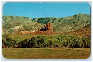 c1960's The Red Pillar Edge of Big Horn Mountains Shell Canon Wyoming Postcard