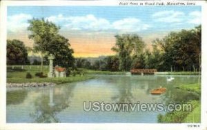 Duck Pond In Weed Park - Muscatine, Iowa IA