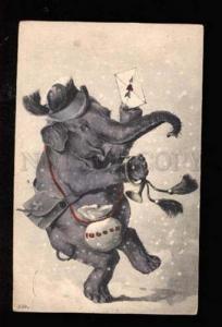 3026950 DRESSED Musical ELEPHANT Vintage Funny PC