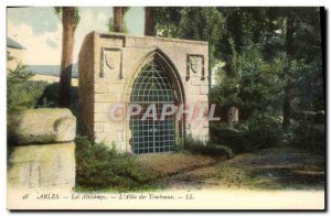 Old Postcard Arles Aliscamps L & # 39Allee Tombs