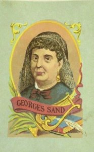1860's-70's French Novelist Georges Sand Portrait Nice! P110