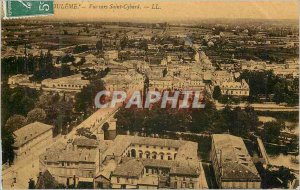 Old Postcard View to Angouleme Saint Cybard