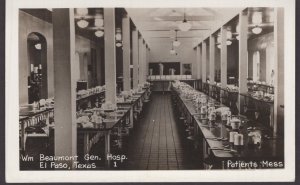 Texas El Pasco - Wm Beaumont Gen. Hosp. - Patients Mess - EKC stamp box RPPC
