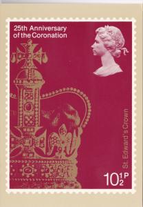 Stamps Of Great Britain 25th Anniversary Of The Coronation St Edward's Crown ...