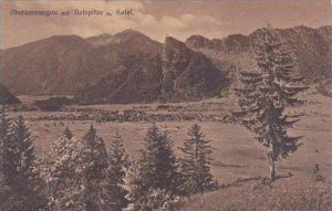 Germany Oberammergau mit Notspitze und Kofel