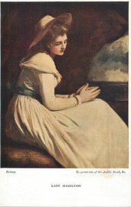 Fine art postcard painting Lady Hamilton Romney