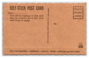 Fist Shot of Civil War Poured Centennial Day Glo Self-Stick Sticker Postcard P23