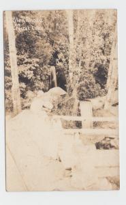 Michigan Mich Real Photo RPPC Postcardc1920s GLEN RHODA Crystal Lake BEAULAH