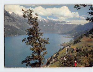 Postcard Blick von der Kerenzerbergstrasse, Switzerland