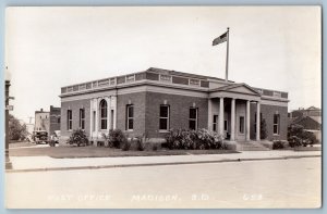 c1940's Post Office Building Madison South Dakota SD RPPC Photo Postcard