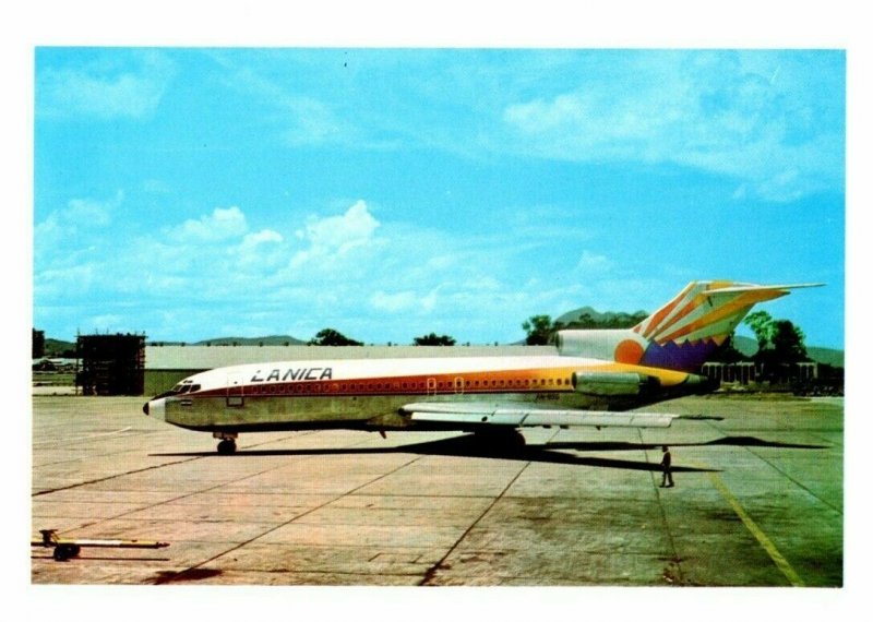 Lanica Boeing 727 at Guatemala 1977 Airplane Postcard