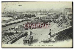 Old Postcard Marseille basins of Joliette