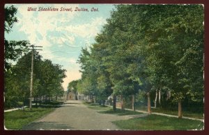 h1693 - DUTTON Ontario Postcard 1910 West Shakleton Street by Pugh